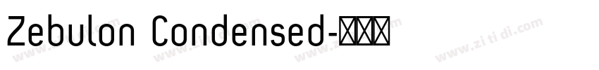 Zebulon Condensed字体转换